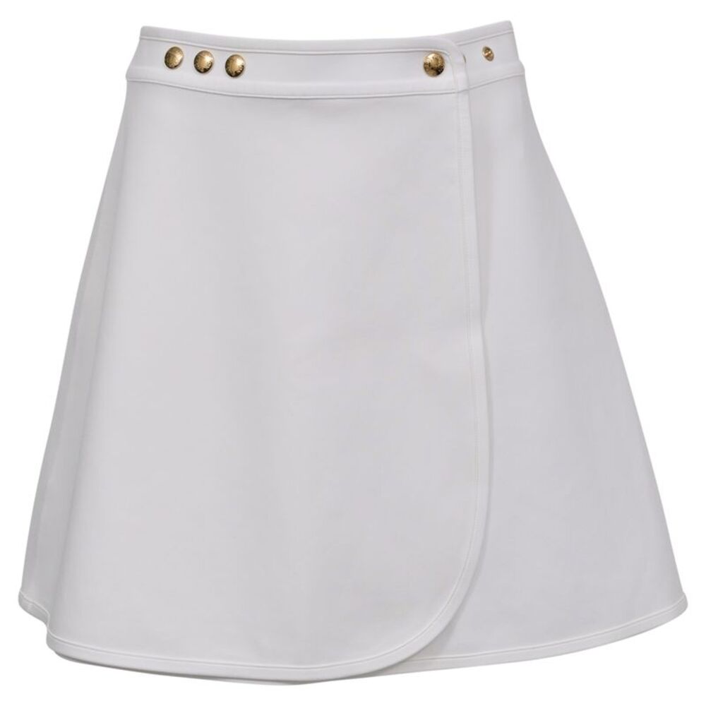 Louis Vuitton A-Line Mini Skirt in White Polyamide